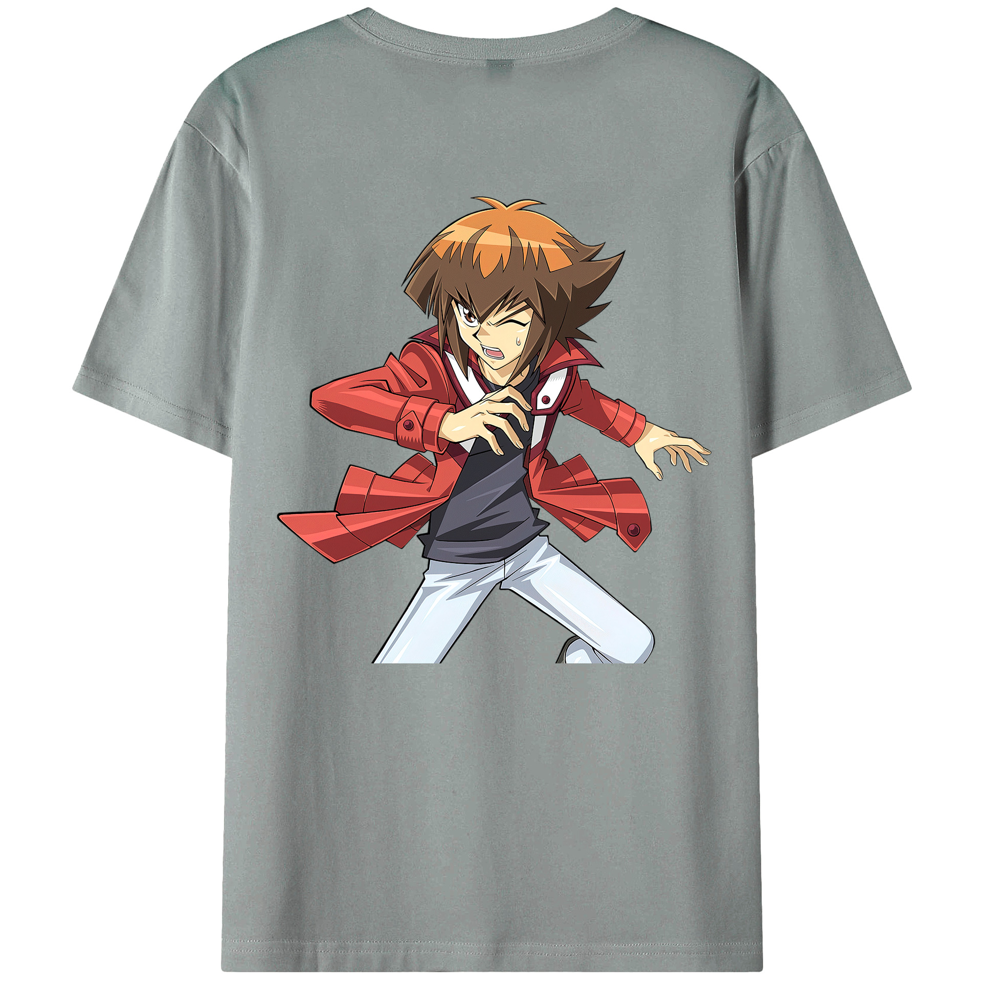 （画像用） 遊☆戯☆王 Yu-Gi-Oh! 綿100％ メンズ半袖Tシャツ（バックプリント） 通気性